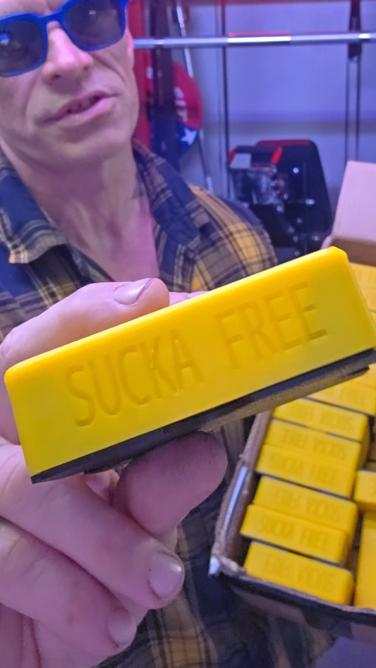 Yellow  Sucka Free Card holder